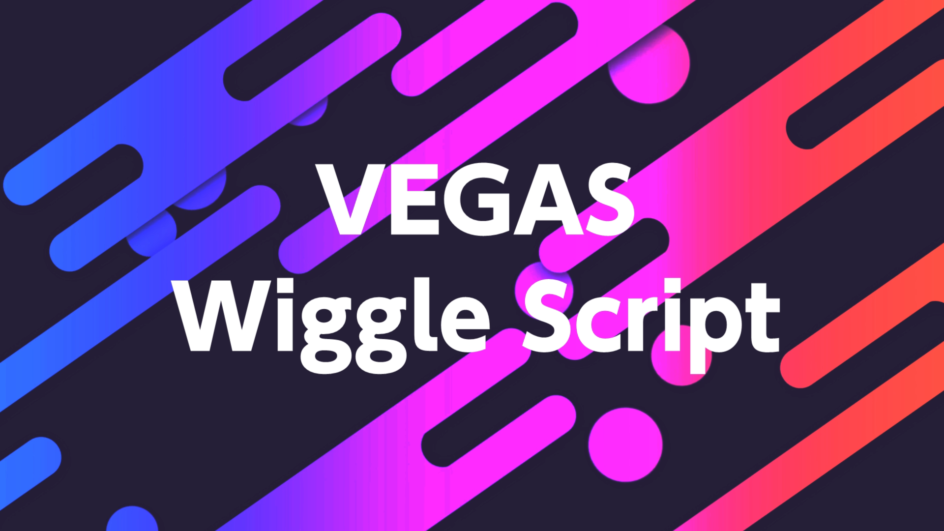 VEGAS Proで揺れを作るスクリプト「wiggle」の配布と使い方